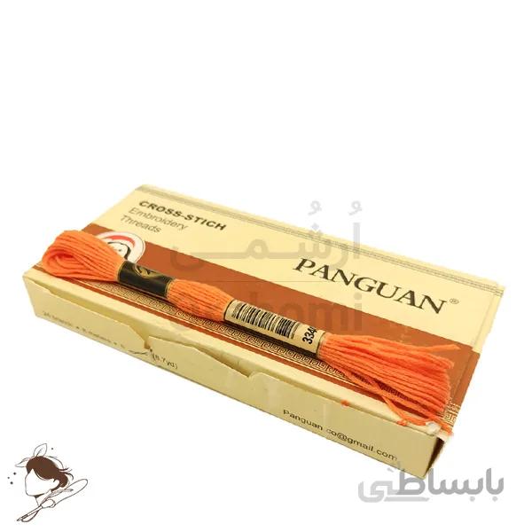 نخ نیدل پانچ و گلدوزی پنگوئن نارنجی کد 3340