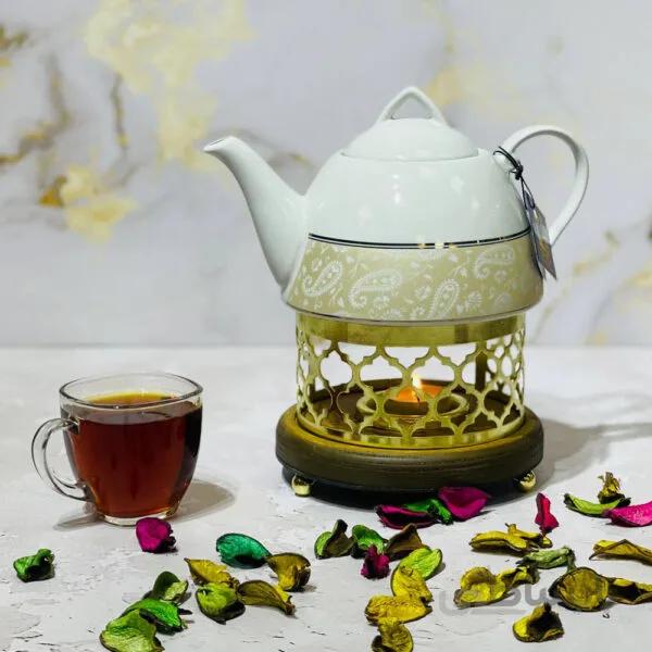 قوری وارمردارچینی شکس مدل هرمی 2500