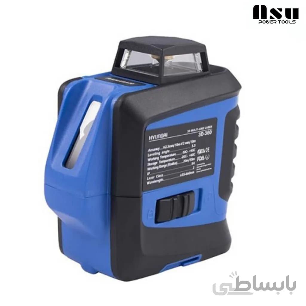 تراز لیزری سه بعدی+نقطه زن (نورسبز) هیوندای مدل 3D3600-G