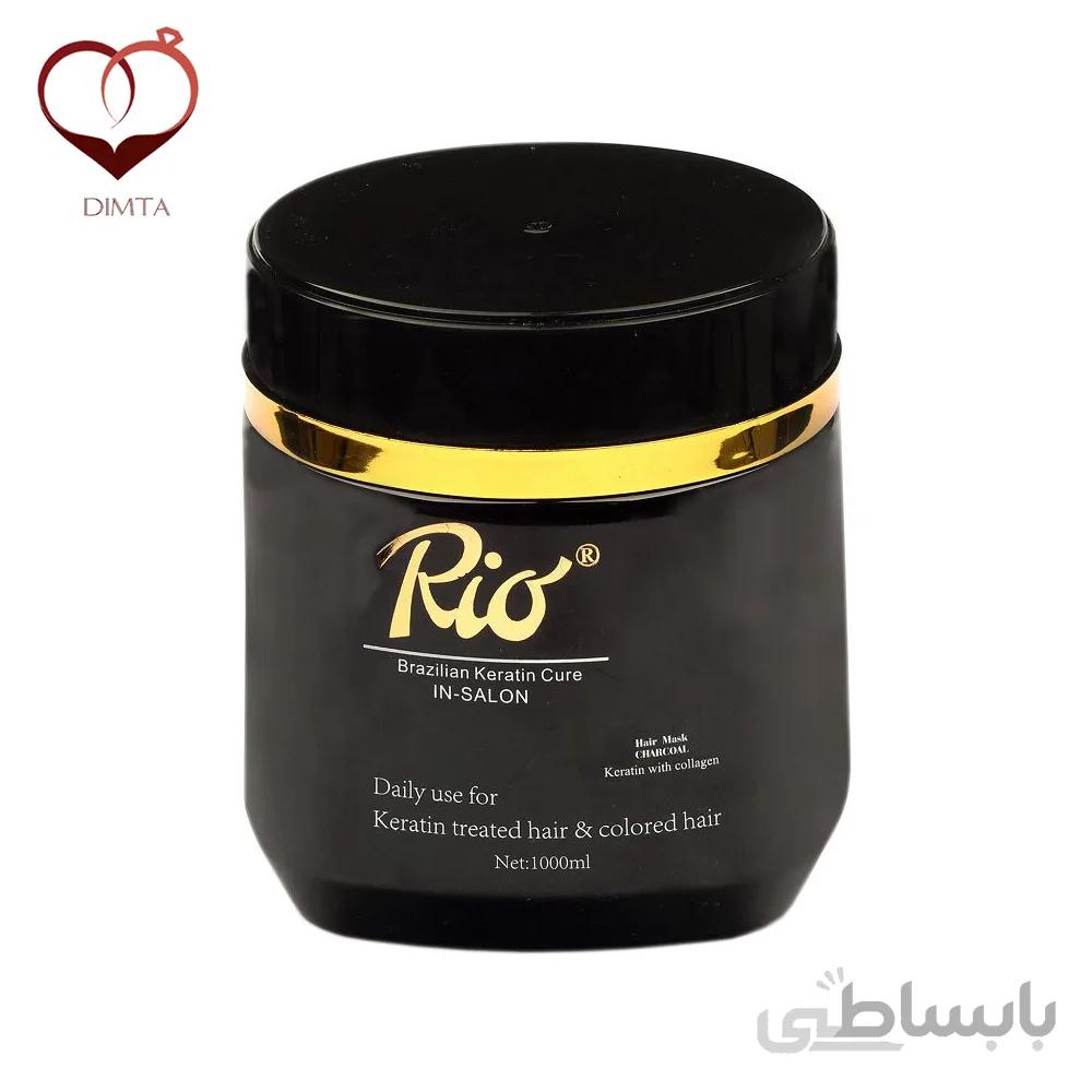 ماسک مو بدون سولفات ریو مدل کراتینه حجم ۱۰۰۰ میلی لیتر ا Rio keratin treated Hair Mask 1000ml