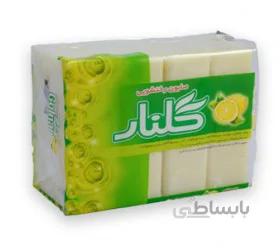 صابون رخت شویی گلنار مقدار 160 گرم بسته 4 عددی