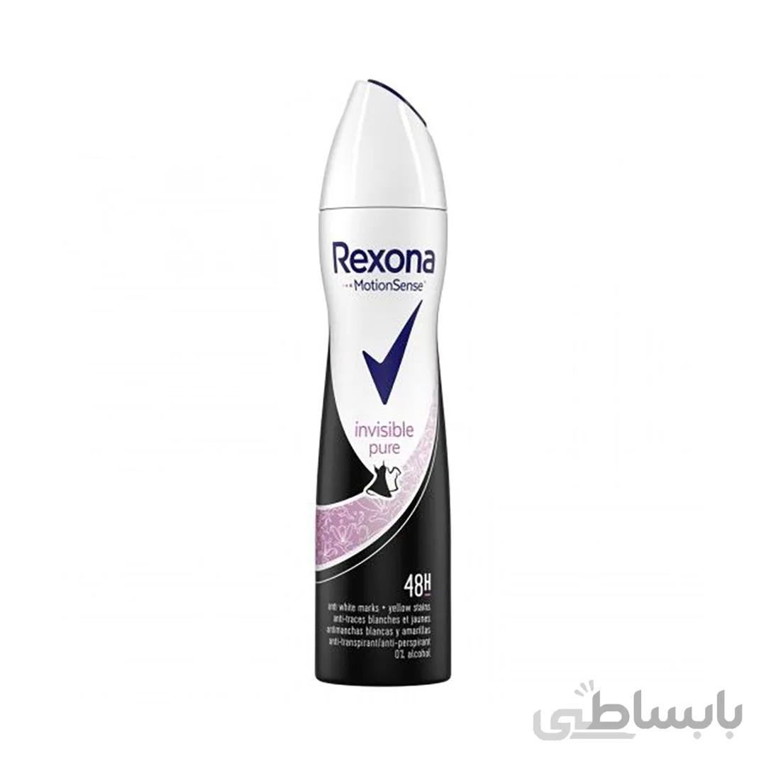 اسپری ضد تعریق زنانه رکسونا Rexona Invisible Pure