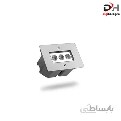 چراغ والواشر خطی توکار 3 وات مدل Eslight