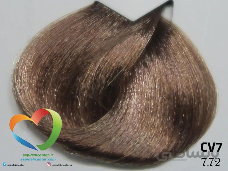رنگ مو ی ترام کالر traum color شکلاتی بنفش CV7 – 7.72