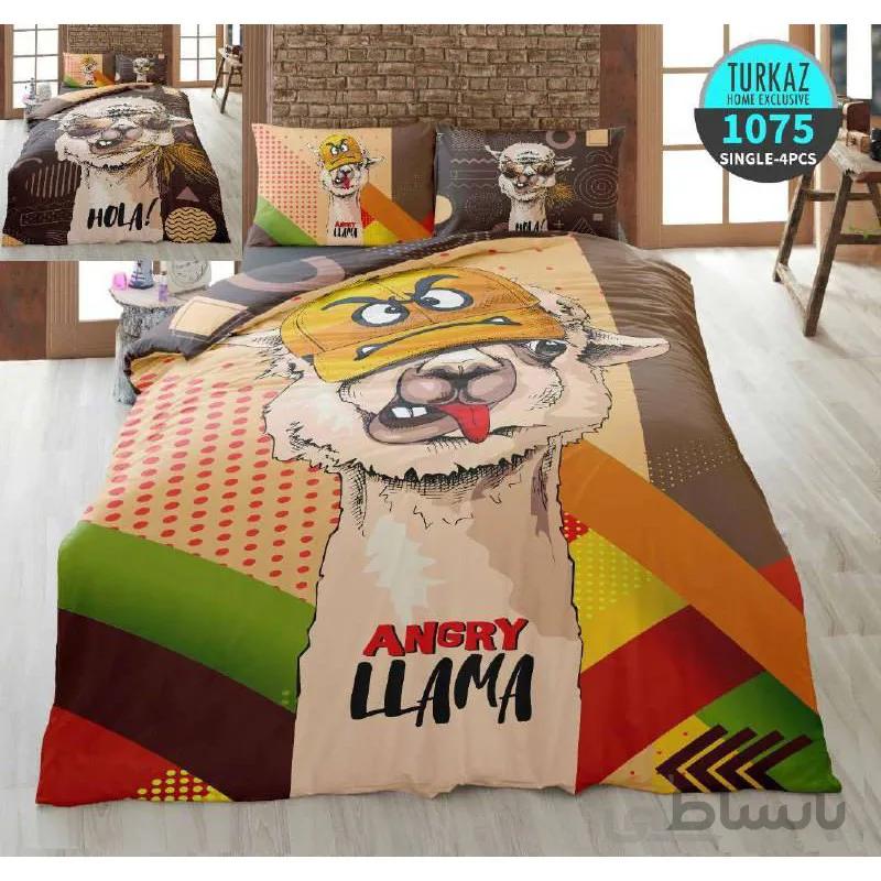 روتختی Turkaz مدل ANGRY LLAMA سری Exclusive یک نفره 4 تکه
