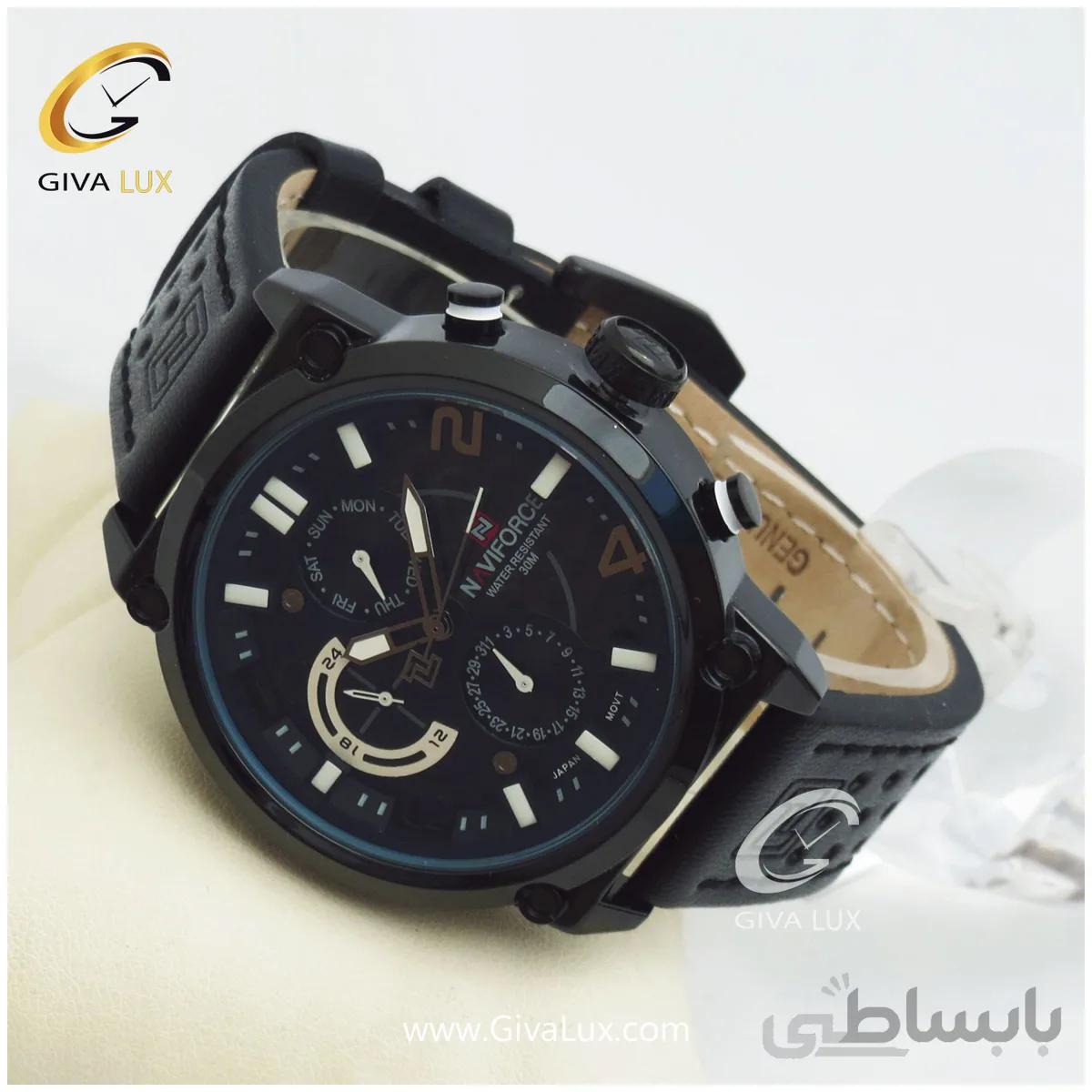 ساعت مردانه بندچرمی فول تایم مدل NF9068M