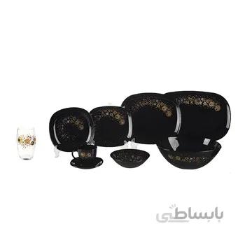 سرويس غذاخوري 44 پارچه لومينارک مدل Comet Nova Night ا Luminarc Comet Nova Night Dinnerware Set 44 Pcs