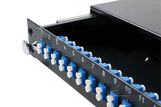 پچ پنل LC فیبر نوری 12 پورت
