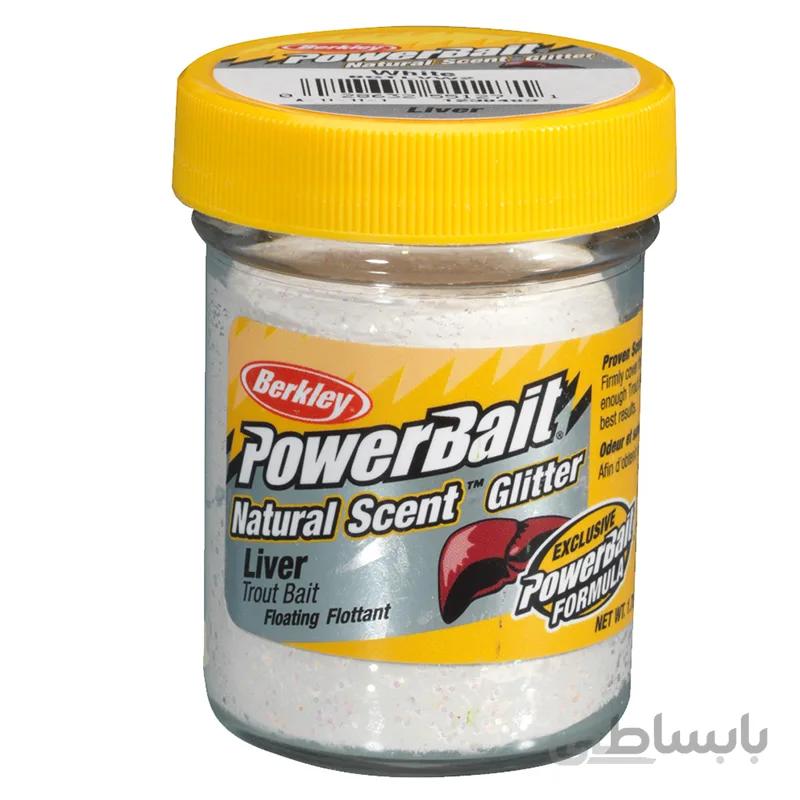 خمیر برکلی پاور بیت قزل الا berkley powerbait dough natural scent liver white