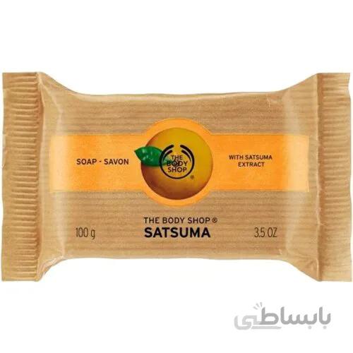 صابون نارنگی ژاپنی بادی شاپ ۱۰۰ گرم | پاکسازی و نرم کننده پوست ا The Body Shop Satsuma Soap 100g