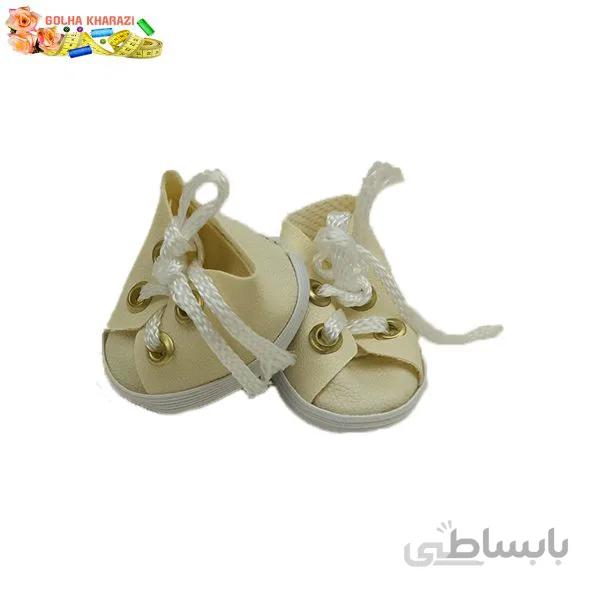 کفش عروسک چرمی کد 7666K