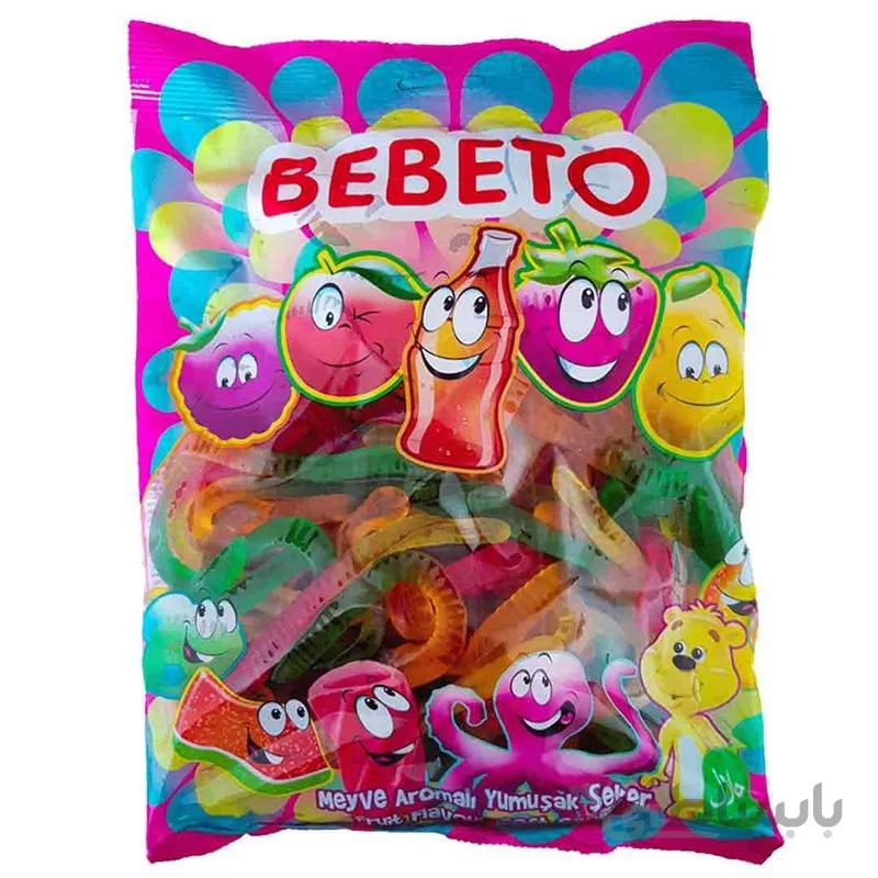 پاستیل ببتو مدل مار میوه ای بسته یک کیلویی Bebeto