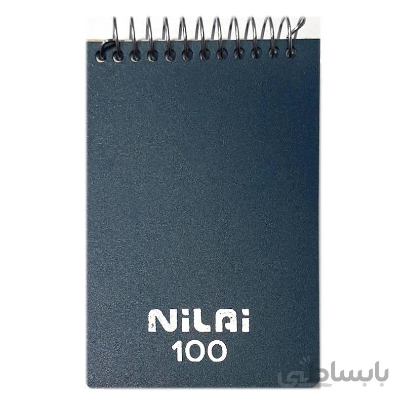 دفترچه یادداشت 100 برگ طلقی سیم از بالا سایز 9 × 12