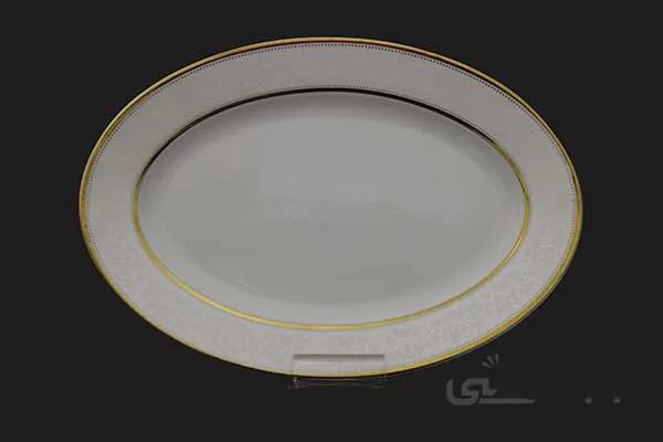 دیس سایز 40 چینی تقدیس قالب گرد یوری طلا