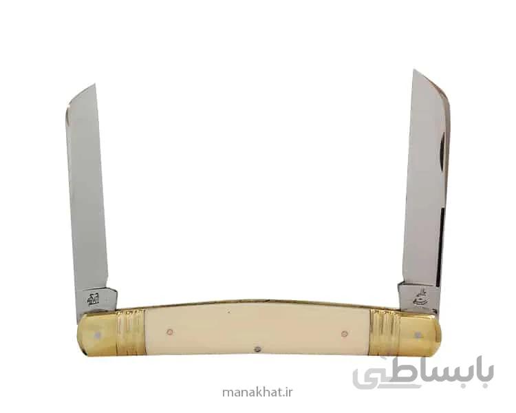 قلمتراش کلکسیونی دو تیغه 14 سانتِ جواد توسلی دسته عاج مصنوعی