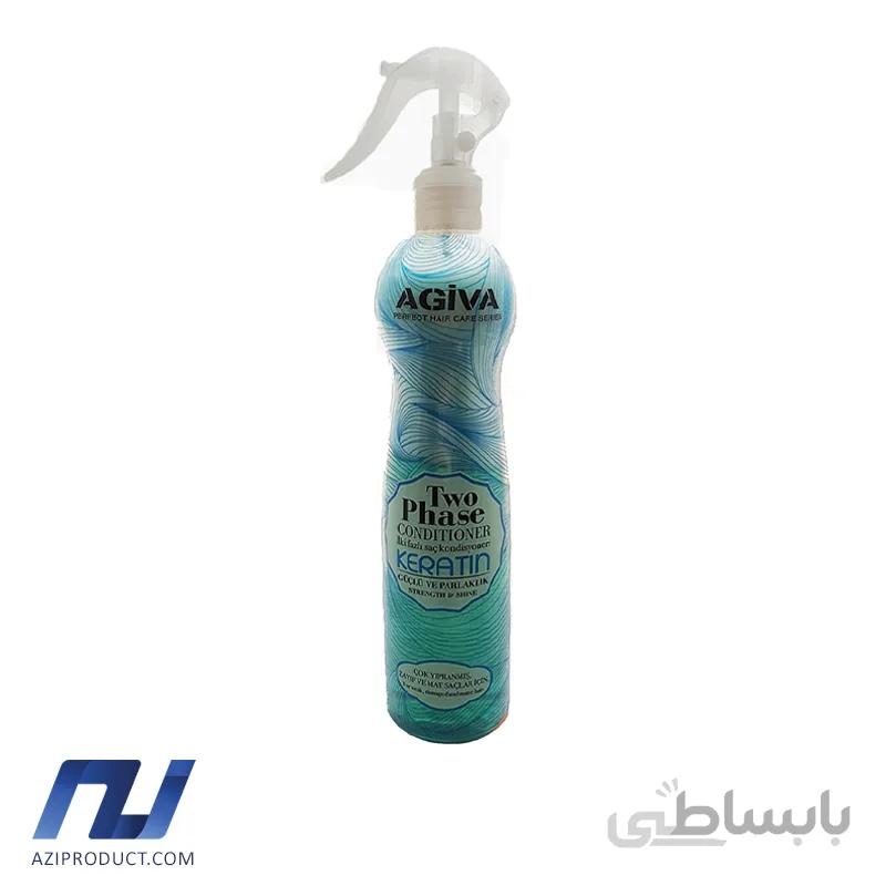 اسپری دوفاز اگیوا مدل کراتین حجم 400 میل