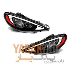 چراغ اسپرت 206 جلو جفت طرح خفاشی