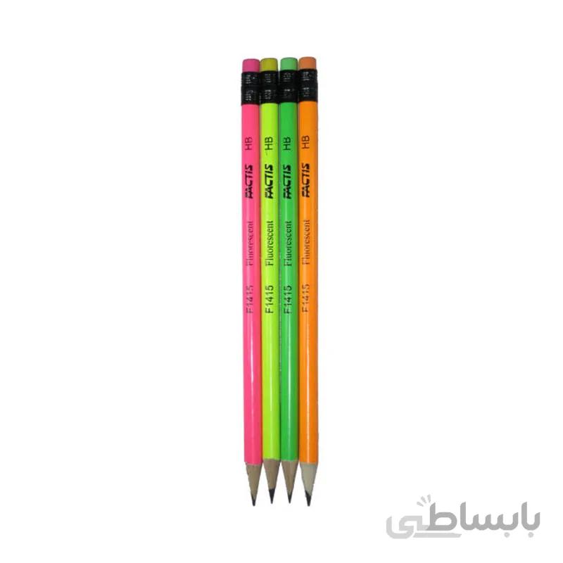 مداد مشکی فکتیس کد F1415 بسته 4 عددی