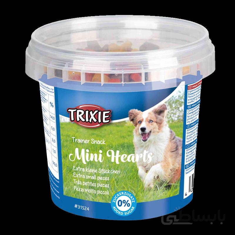 تشویقی سگ تریکسی مدل Mini Hearts با طعم مخلوط وزن 200 گرم