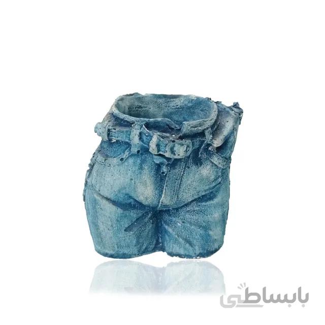 گلدان پلی استر طرح شلوار ارتفاع 9 سانتی متر