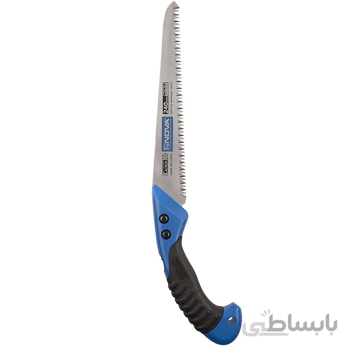 اره باغبانی دسته آلومینیوم غلاف دار نووا 24 سانت مدل 2324