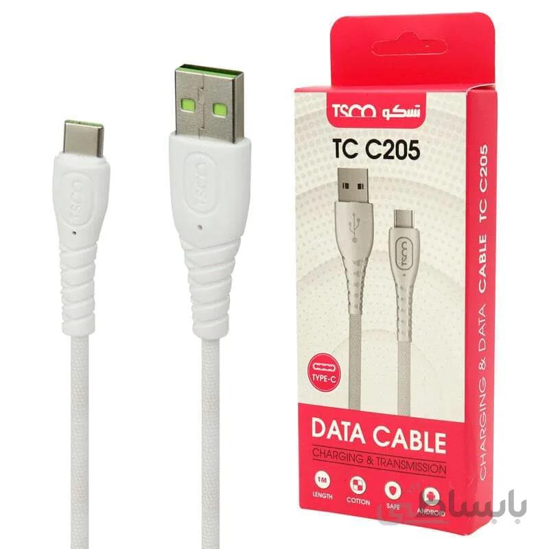 کابل تایپ سی تسکو TSCO TC C205 3A 1m