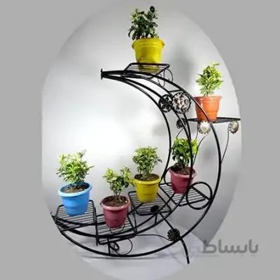 استند گل فلزی طرح ماه