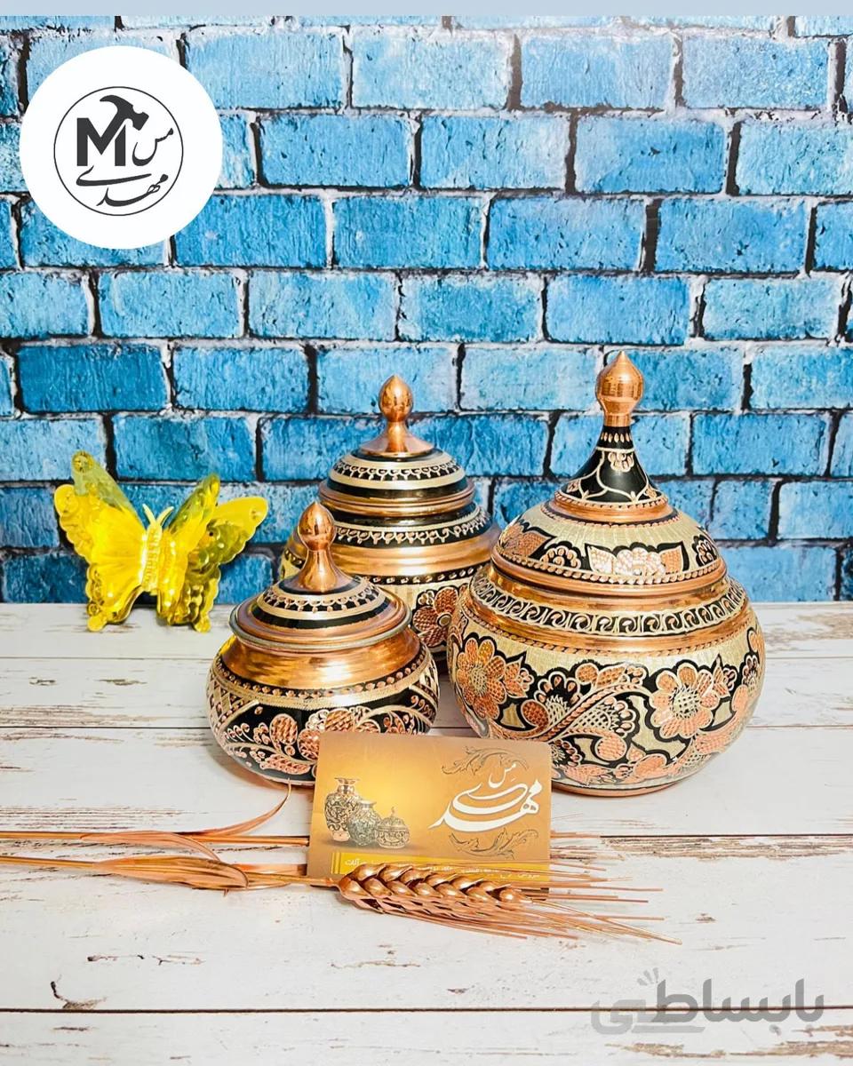 قندان و شکلات خوری مسی