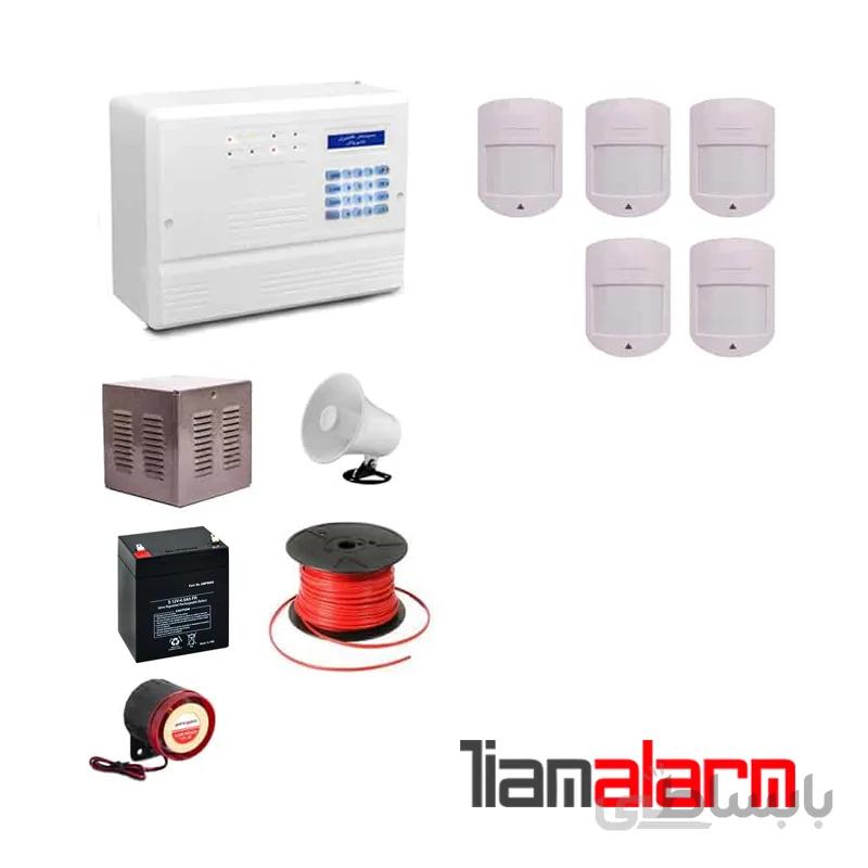 پکیج دزدگیر اماکن باسیم مدل فایروال سیم کارتی و تلفنی F10H65