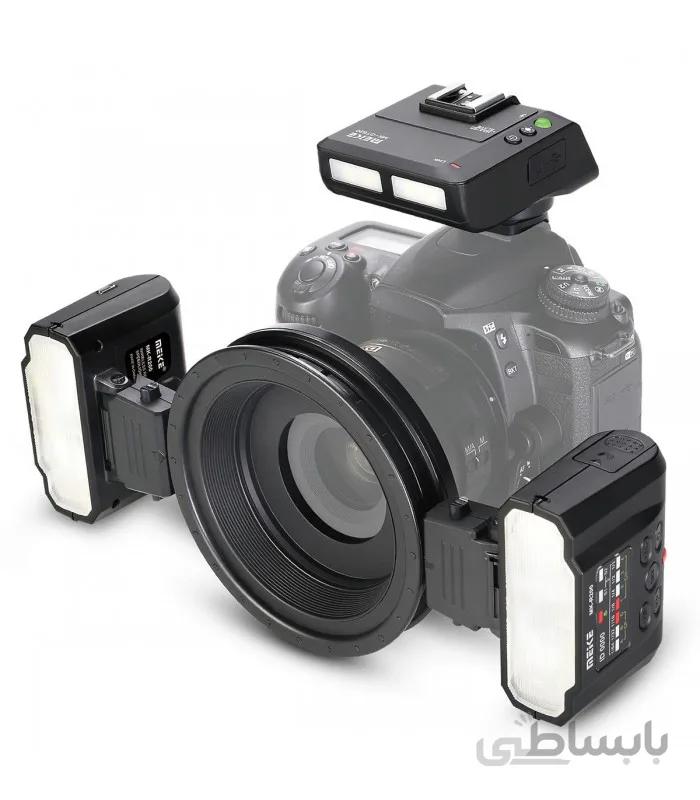 کیت رینگ فلاش ماکرو Meike مدل MK-MT24 II-مخصوص دوربین‌های نیکون