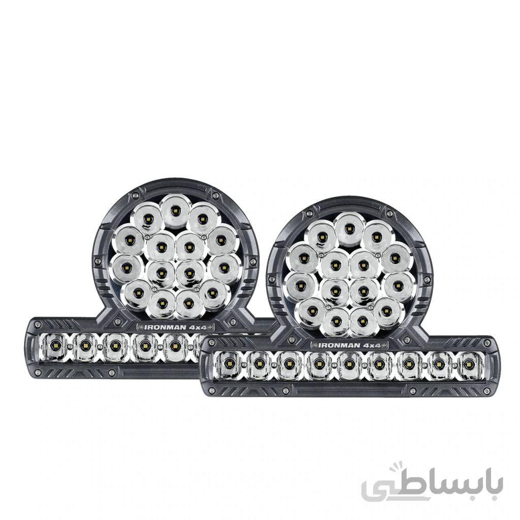 کیت چراغهای نور افکن LED مگاتوم دو در یک آیرون من مدل ZIM089