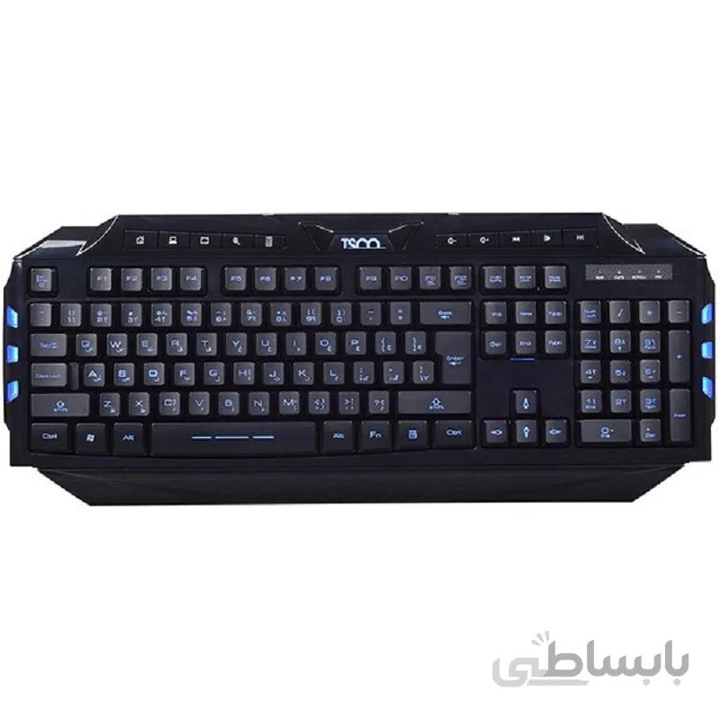 کیبورد تسکو مدل TK 8120N با حروف فارسی ا TSCO TK 8120N Keyboard With Persian Letters