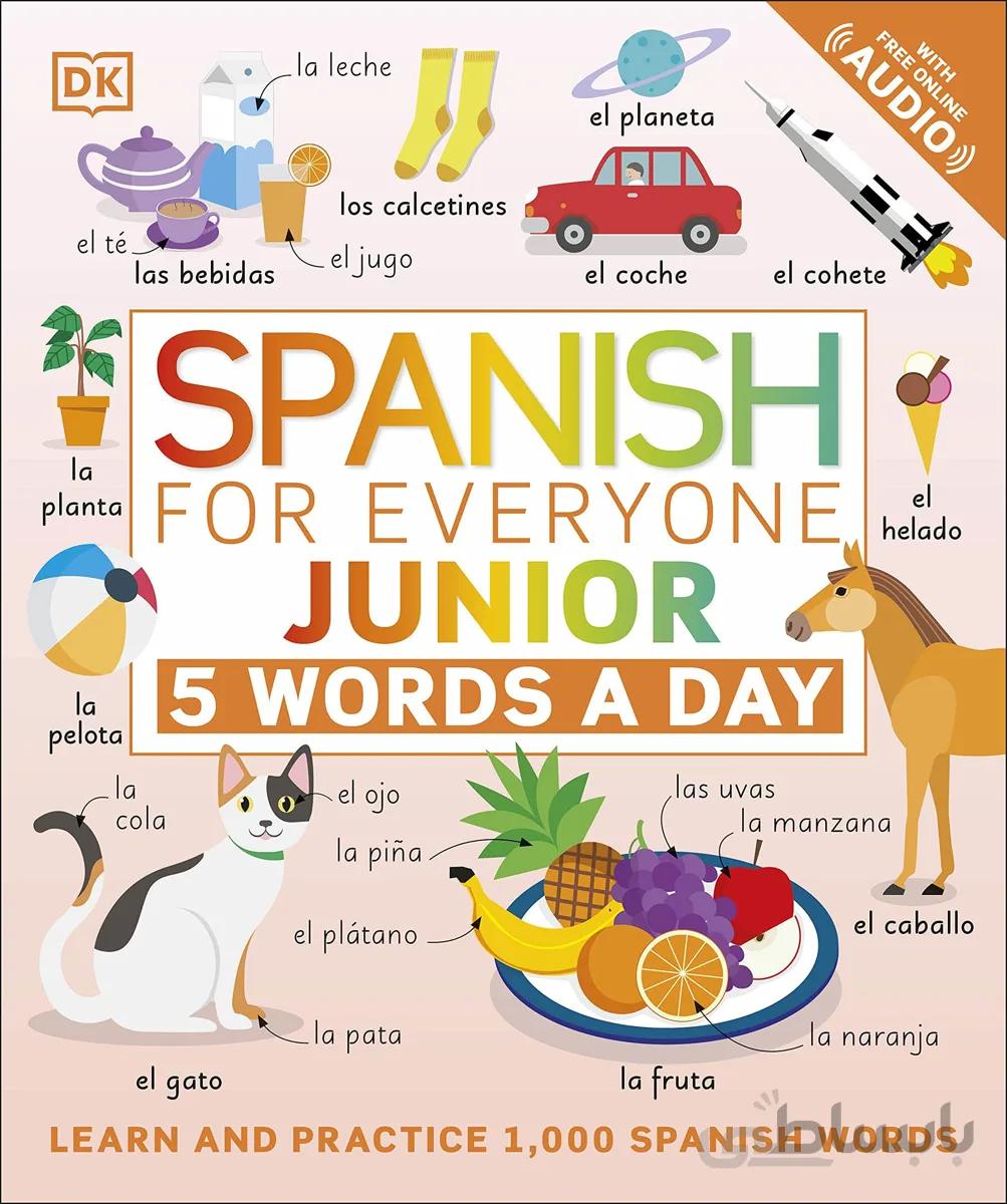 خرید کتاب اسپانیایی Spanish for Everyone Junior 5 Words a Day