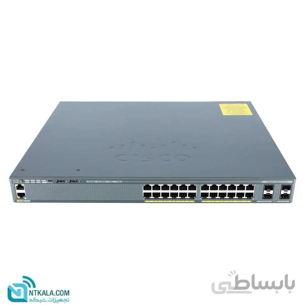 سوییچ 24 پورت سیسکو مدل WS-C2960X-24PS-L