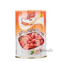 کنسرو لوبيا چيتي با قارچ 425 گرمي شيلانه