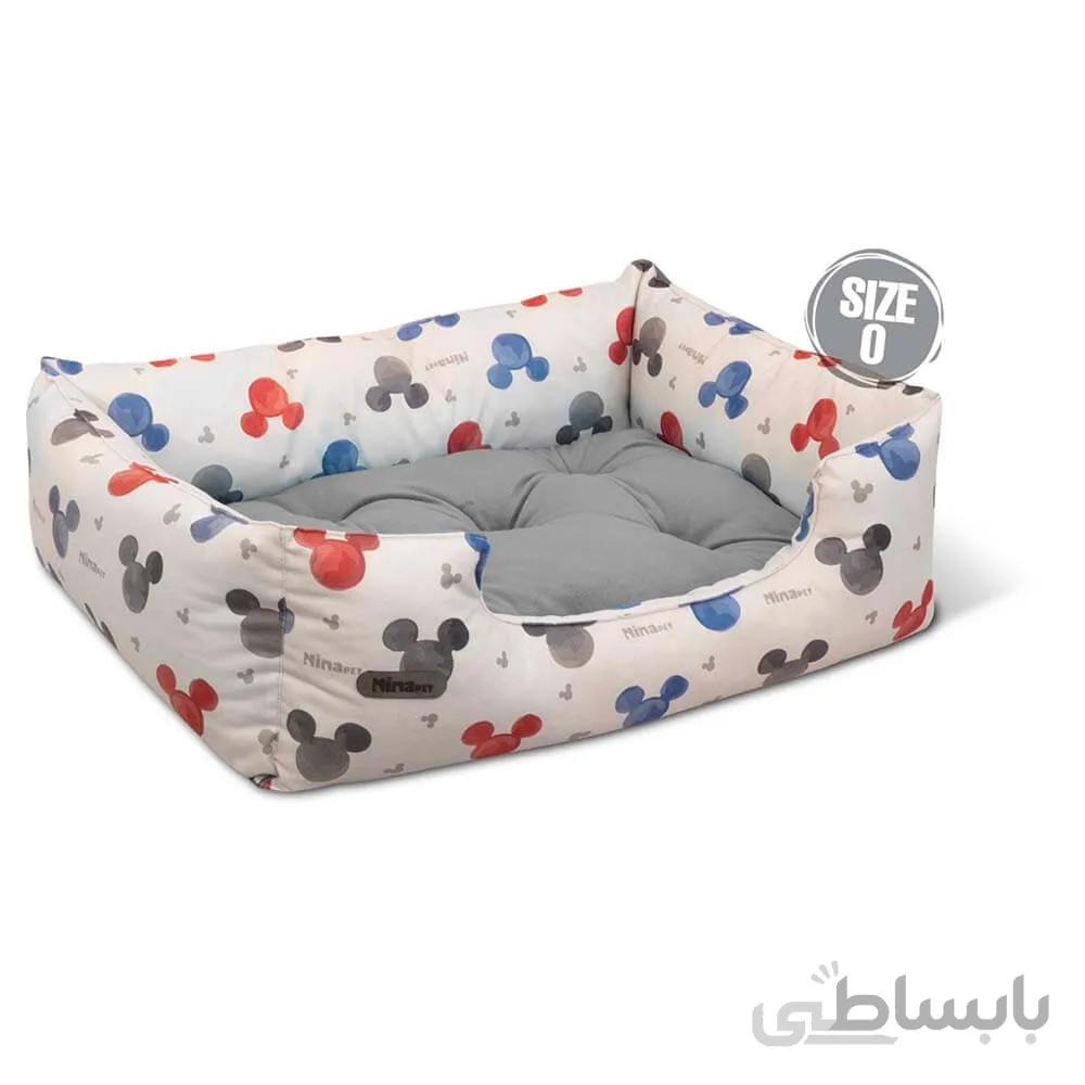 جای خواب U سگ و گربه نیناپت مدل VIP میکی موس ا Ninapet Rectangular Bed For Dogs And Cats Mickey Mouse Model