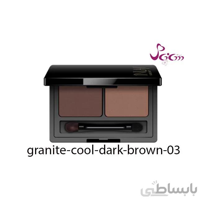 سایه ابرو دوتایی این لی INLAY رنگ Grantie Cool Dark Brown