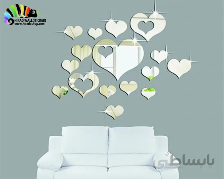 آینه تزئینی و دکوراتیو طرح مهر کد hpa017