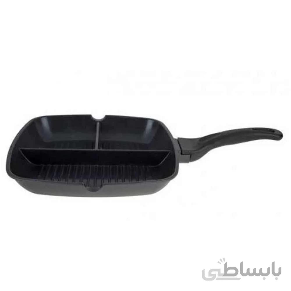 تابه استیک سه قسمتی چدن عروس ا -