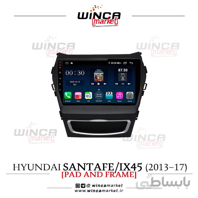 مانیتور اندروید سانتافه 2013-2017 Santafe وینکا مدل QG855 سری +S300 پلاس