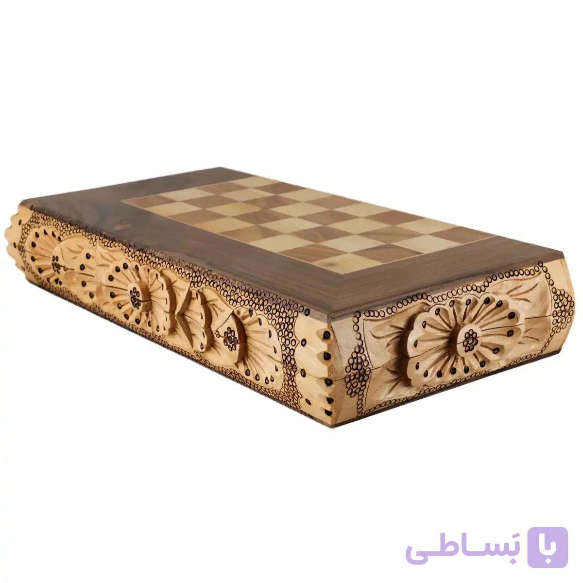 تخته نرد و شطرنج منبت کاری — تصویر 1