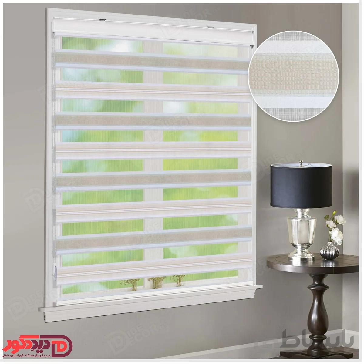 پرده زبرا مدل خط دار کد TM-02