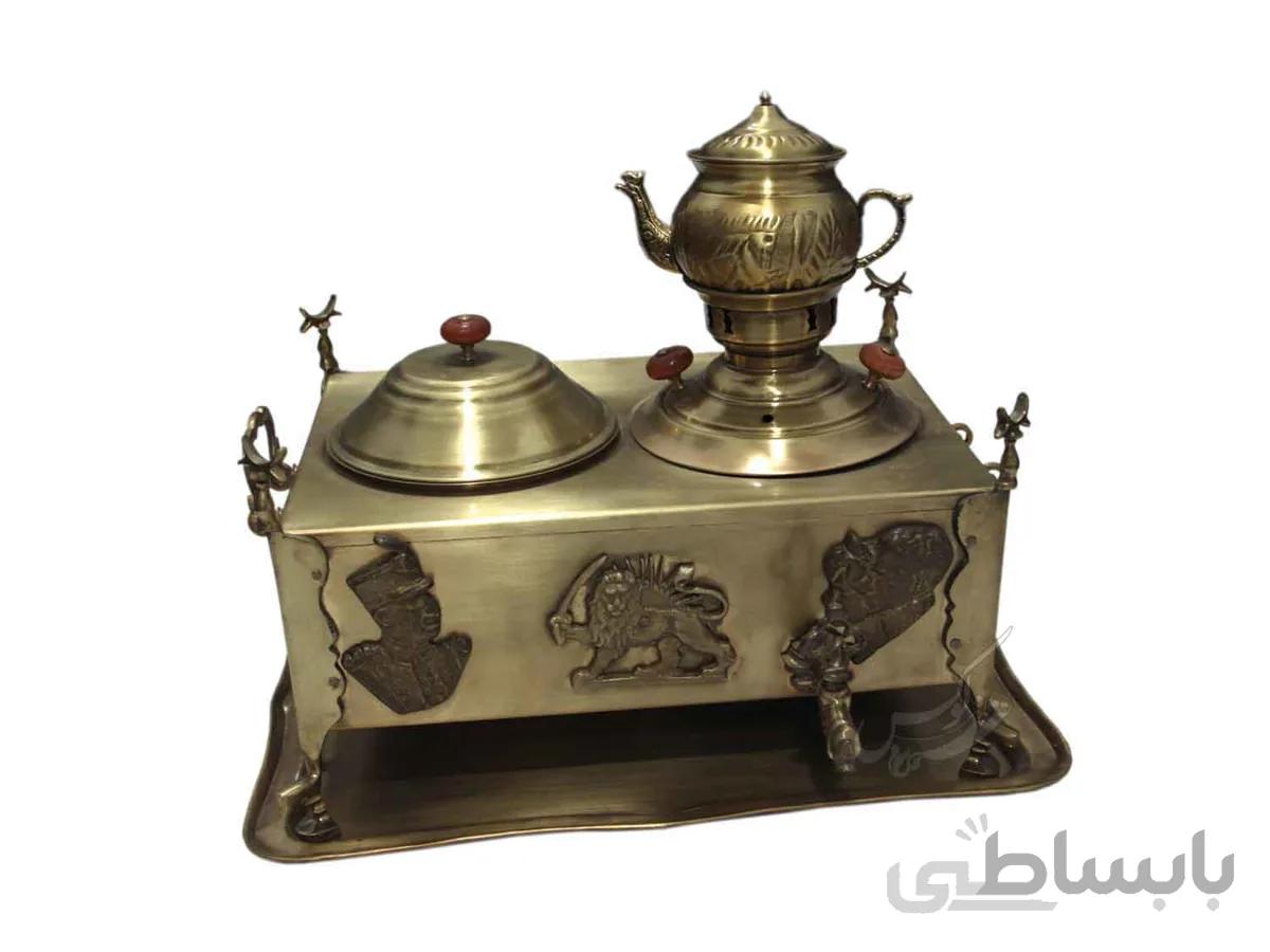 سماور منقل دار مسی