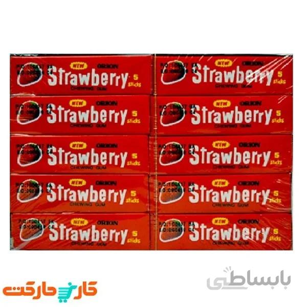 بسته 20 عددی ادامس توت فرنگی اوریون Orion