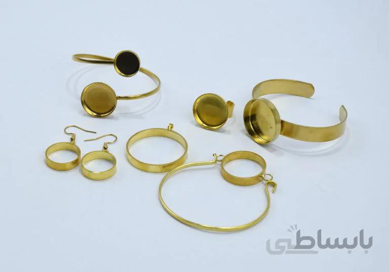 ست انواع قاب برنجی طرح دایره