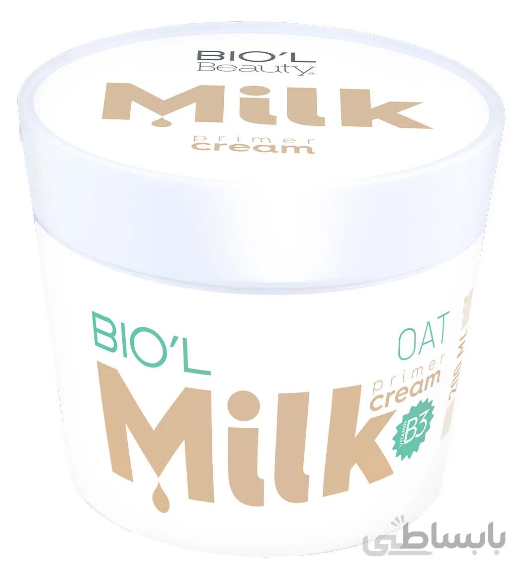 کرم میلک شیر و جو دوسر مناسب پوست نرمال تا خشک کاسه ای200میل بیول ا Biol Milk And Oat Cream For Normal And Dry Skins 200ml