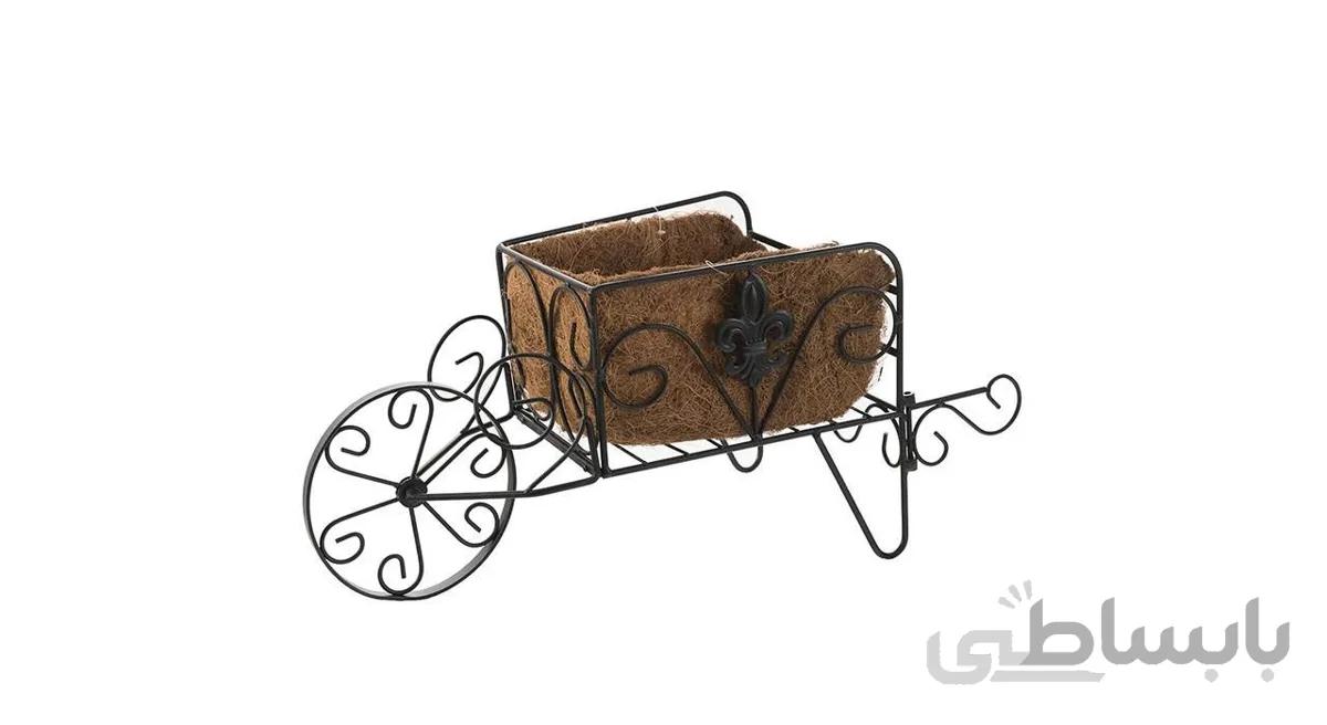 گلدان حصیری طرح گاری مدل DF452