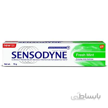 خمیر دندان سنسوداین نعنایی ۱۰۰ گرم – تسکین بالینی و محافظت روزانه از دندان های حساس – Sensodyne toothpaste fresh mint