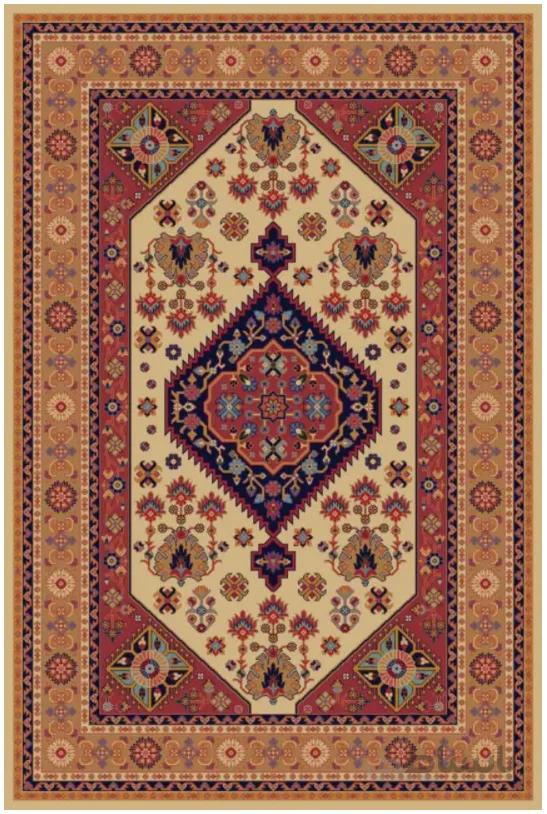 فرش ستاره کویر یزد کلکسیون شاهسون طرح B005-5001