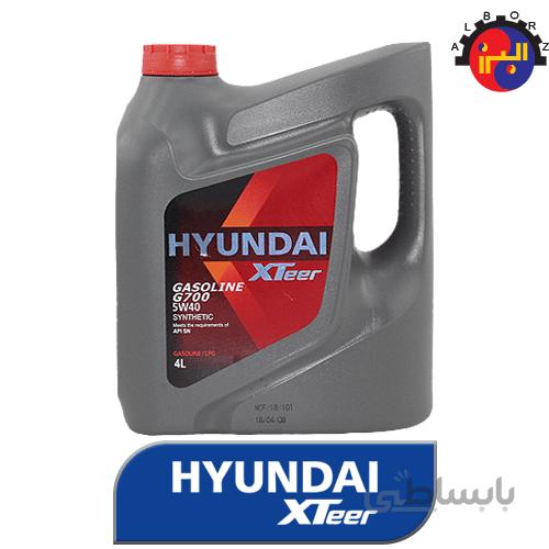 روغن موتور خودرو هیوندای اکستیر مدل 5W-40 G700